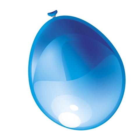 ( 100 stuks ) Ballonnen parel blauw 30cm |voor lucht- en heliumvulling